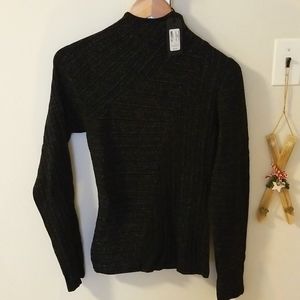 Rag and Bone Black Mock Neck Long Sleeve